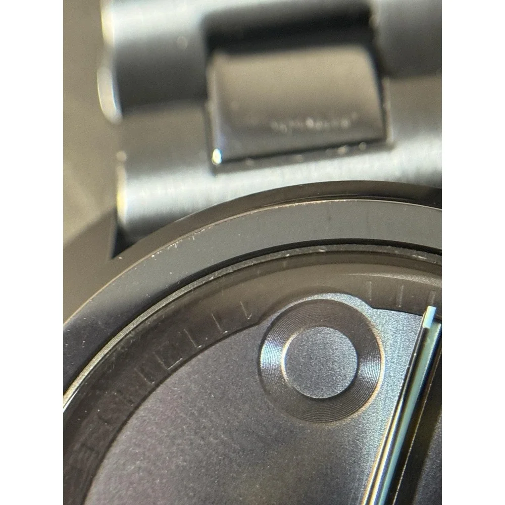 Mens Movado Bold Blue Black Quartz Wrist Watch